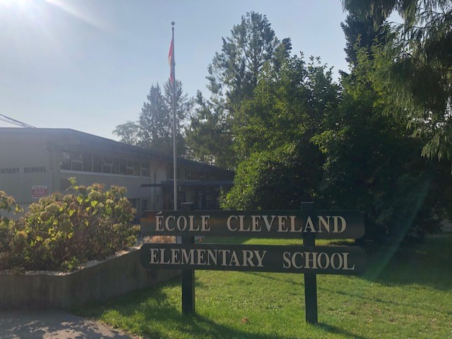 Cleveland School sign